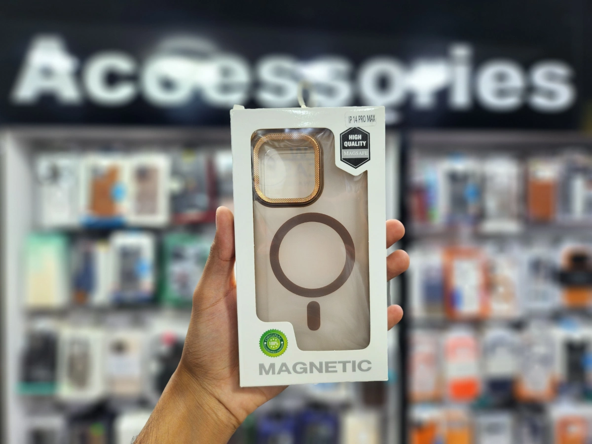 Apple Magnetic Magsafe Clear Case iPhone 14 Pro Max Gold Ring — Box Packed